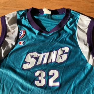 Charlotte Sting WNBA Rare Vintage Andrea Stinson Jersey Adult XL 2
