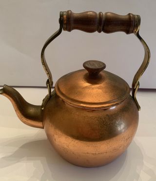 Antique Copper Teapot