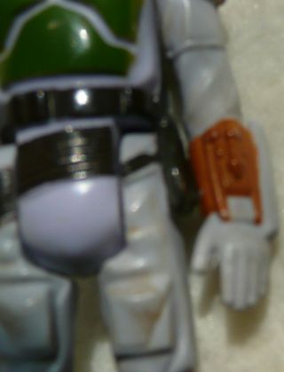 Star Wars Boba Fett Tri Logo No COO RARE PAINTED KNEE and DART complete 2