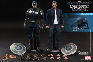 Captain America & Steve Rogers Winter Soldier Mms243_hot Toys 1:6_902186