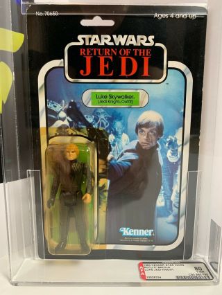 Vintage Kenner Star Wars Moc Rotj Luke Skywalker (jedi Knight) Afa 80 (90 Sub)