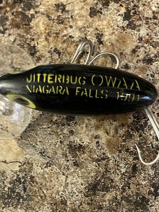 Vintage Rare Arbogast Jitterbug Owaa Niagra Falls Advertising Fishing Lure Look