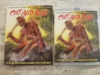Cut And Run Blu - Ray (2018),  Rare Limited Edition Slip Cover,  Oop Code Red