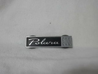 Polara 500 Very Rare Vintage Mopar Dodge Auto Chrome Emblem Logo Badge W/pins