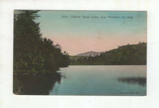 Antique Post Card - Enemy Swim Lake Near Webster South Dakota - 1909