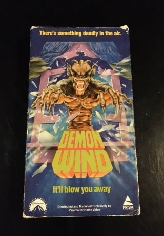 Demon Wind Vhs Prism Rare Horror Vintage Cult Slasher