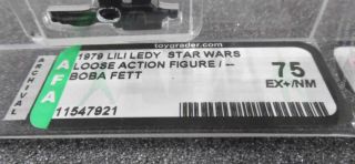 Star Wars 1979 Lili Ledy Boba Fett AFA 75 Vintage - 921 3