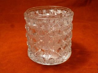 Clear Vintage Glass Pickle Castor Caster Jar Antique Would Be Q - Tip Holder