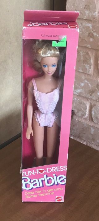Barbie Doll Vintage 1988 Fun To Dress 1372 Nrfb