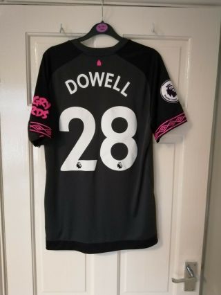 Rare Everton Kieran Dowell Player Match Worn Shirt Vgc Size Medium Men 