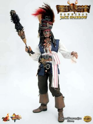 Hot Toys 1/6 Pirates Of The Caribbean Cannibal King Jack Sparrow Mms57 Scare