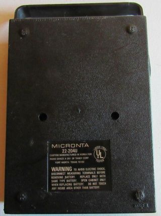 Vintage Micronta Range Doubler MultiMeter Tester 22 - 204A 2