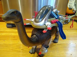 Tyco Dino Riders Dino - Riders Brontosaurus 1980s Mostly Complete Some Wear