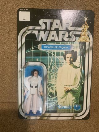 1977 Kenner Star Wars Princess Leia Organa,  12 Back.  Bubble Crack