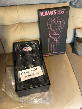 Kaws Black " Take " Figure,  In Box/plastic Wrap 2020
