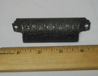Antique Eastlake Victorian Cast Iron Drawer Handle Cup Pull