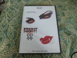 Fright Night Part Ii 2.  Artisan Release.  Rare.  With Insert.