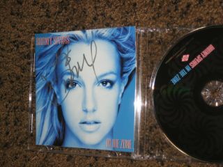 Rare Britney Spears Signed In The Zone Cd