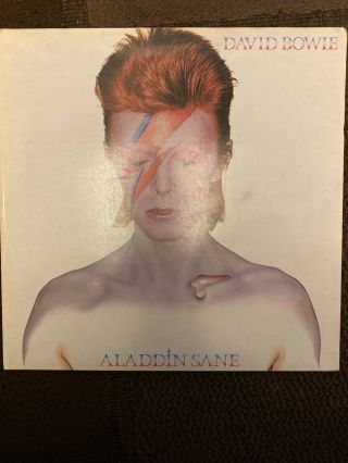 David Bowie Aladdin Sane Vinyl With Rare Fan Club Application (collectible)