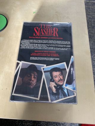 THE SLASHER 1970s Giallo Horror Big Box VHS Monterey Video - Rare 2