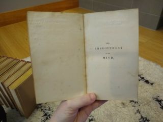 Rare Antique Collectible Watts on the Mind Improvement of the Mind 1833 2