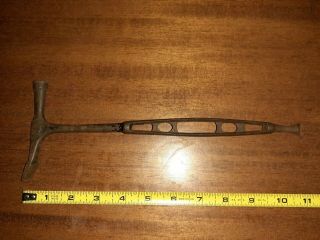 1867 Hammer W Claw On Other End Antique Vintage Tool Silversmith