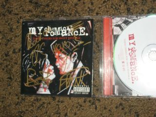 Rare My Chemical Romance Band Signed Three Cheers For Sweet Revenge Cd