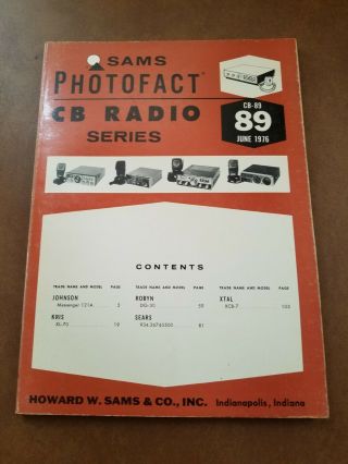 Sams Photofact Cb Radio Series 88 May 1976 Kris Midland Robyn Teaberry Tram
