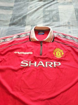 Official Rare Old Manchester United Home Football Shirt - Jersey Extra Large Man.