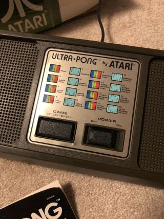 Atari 1977 Ultra Pong Doubles Model C - 402 (D) Rare 2