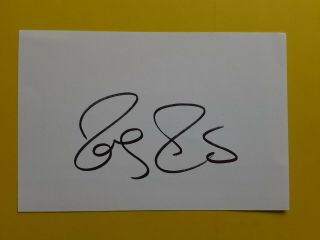 Roger Federer Tennis Pro.  Hand Signed Autographed 4x6 Card Rare No Inscription