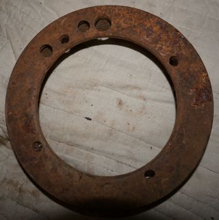 antique hit and miss engine pulley cast iron 3