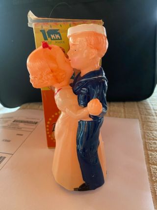 Very Rare Vintage Wind Up Sailor Dancing With A Lady - Made In Japan