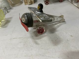 Rare Vintage Glass Candy Container Airplane