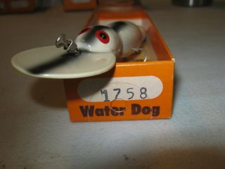 Vintage Bomber Fishing Lure With Papers Waterdog 1758