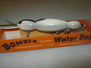 Vintage BOMBER Fishing Lure with Papers Waterdog 1758 3