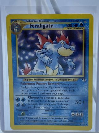 Pokémon Neo Genesis Feraligatr | Holo | 4/111 | Rare | Played
