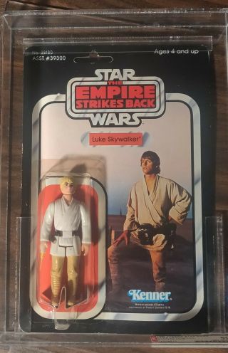 Star Wars Luke Skywalker Farm Boy Empire Strikes Back Moc 41e Back Afa 80 60 75