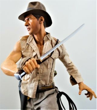 Sideshow Indiana Jones Premium Format Figure Statue Bust Temple Of Doom Ex
