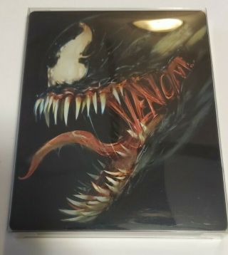 Venom (2018) 4k Uhd/blu - Ray Best Buy Exclusive Steelbook (rare),  No Digital Code