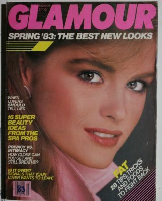 Glamour March 1983 Jacki Adams