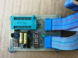 RARE Vtg.  Apple II Plus John Bell Jr.  80 - 244 EPROM Programmer 2 Boards W/ Cables 2