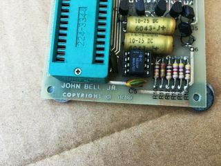 RARE Vtg.  Apple II Plus John Bell Jr.  80 - 244 EPROM Programmer 2 Boards W/ Cables 3