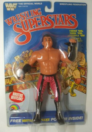 Ljn Wwf Wrestling Superstars Brutus Beefcake Very Rare Magnificent C - 8.  5