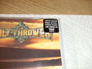 1st RARE 1994 PROMO Bolt Thrower For Victory / War DOUBLE CD Earache 2