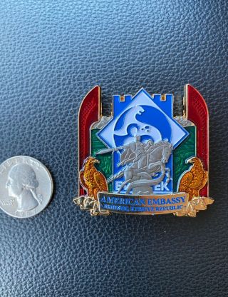 Ultra Rare Msg Marine Security Guard Detachment Bishkek,  Kyrgyz Challenge Coin