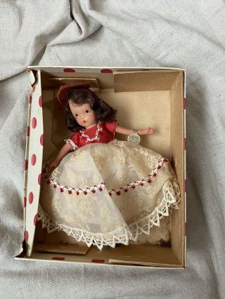 Vintage Nancy Ann Storybook Doll Queen Of Hearts 157 - Needs To Be Restrung