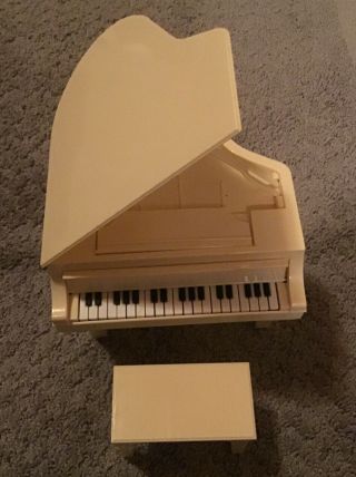 Vintage Barbie El.  Piano Baby Grand Piano With Bench 1981 No Box Not