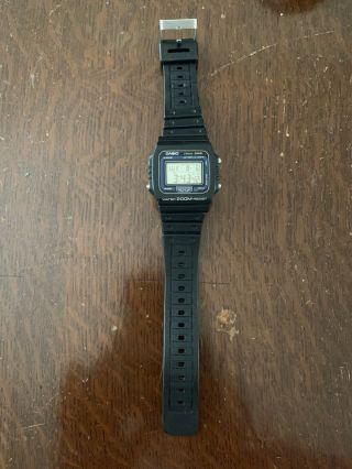Rare Vintage Casio Dw - 210 (module 548) Men 200m Lcd Chrono Quartz Watch Hour