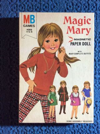 Magic Mary Magnetic Paper Doll/milton Bradley 4010 - 1/©️1972/cut/complete